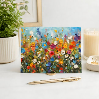 Postal Campo de Flores Silvestres
