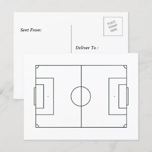 Postal Campo de fútbol personalizado