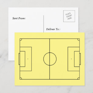 Postal Campo de fútbol personalizado