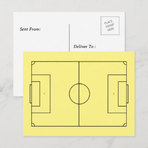 Postal Campo de fútbol personalizado
