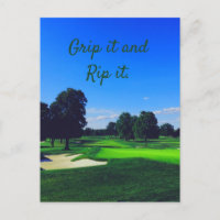 Campo de golf agarrarlo y arrancarlo