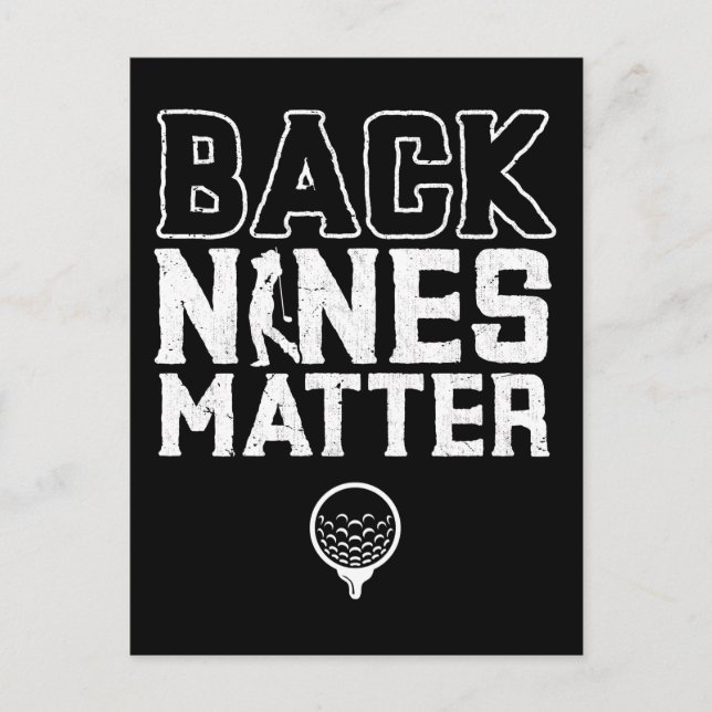 Postal Campo de golf Chiste Humor Golf (Anverso)