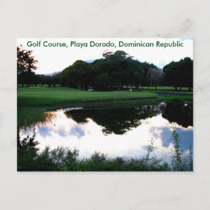 Postal campo de golf en República Dominicana