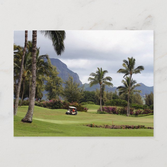 Postal Campo de golf Poipu Bay, Kauai, Hawaii (Anverso)