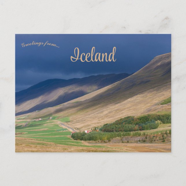 Postal Campo de Islandia (Anverso)
