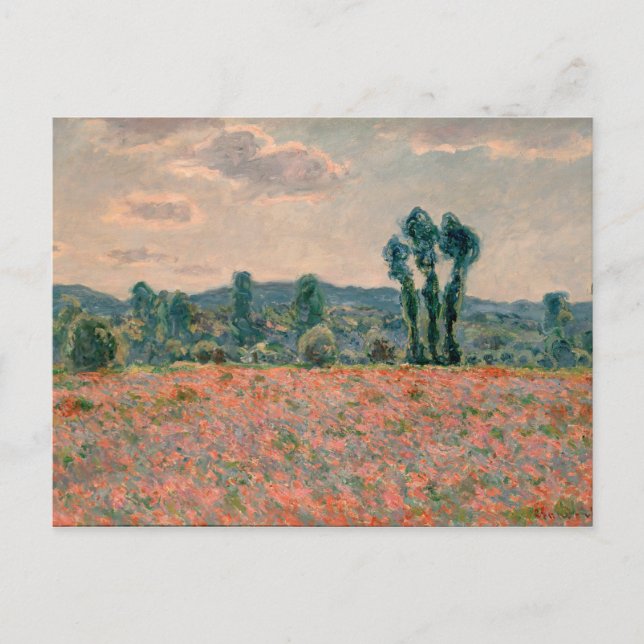 Postal Campo de la amapola - Claude Monet (Anverso)