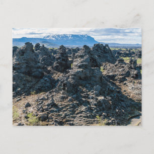 Postal Campo de lava Dimmuborgir, área de Myvatn - Island