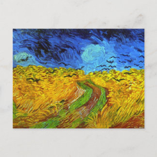 Postal Campo de trigo con Crows Van Gogh Bella Artes