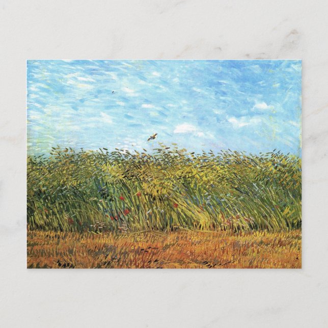 Postal Campo de Trigo con Lark, Bella Artes Van Gogh (Anverso)