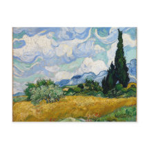 Campo de trigo de Vincent van Gogh con arte de los