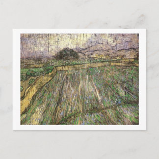 Postal Campo de trigo en lluvia (F650) Bella Artes Van Go