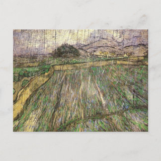 Postal Campo de trigo en lluvia (F650) Bella Artes Van Go