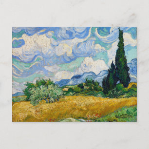 Postal Campo de trigo Vincent Van Gogh