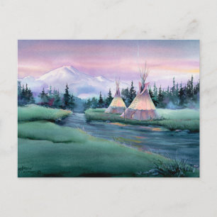 Postal CAMPO RÍO TIPI por SHARON SHARPE