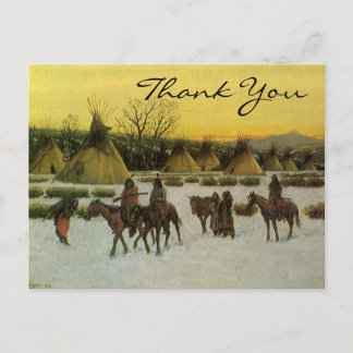 Postal Campo Sioux de Hauser en Knee herida