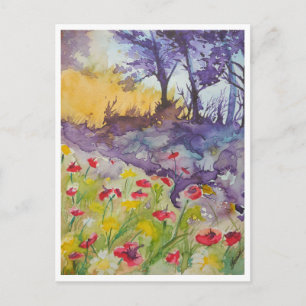Postal Campo Windy Poppy