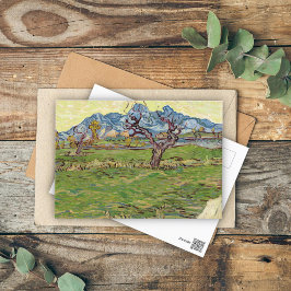 Postal Campos cerca de los Alpilles Vincent van Gogh
