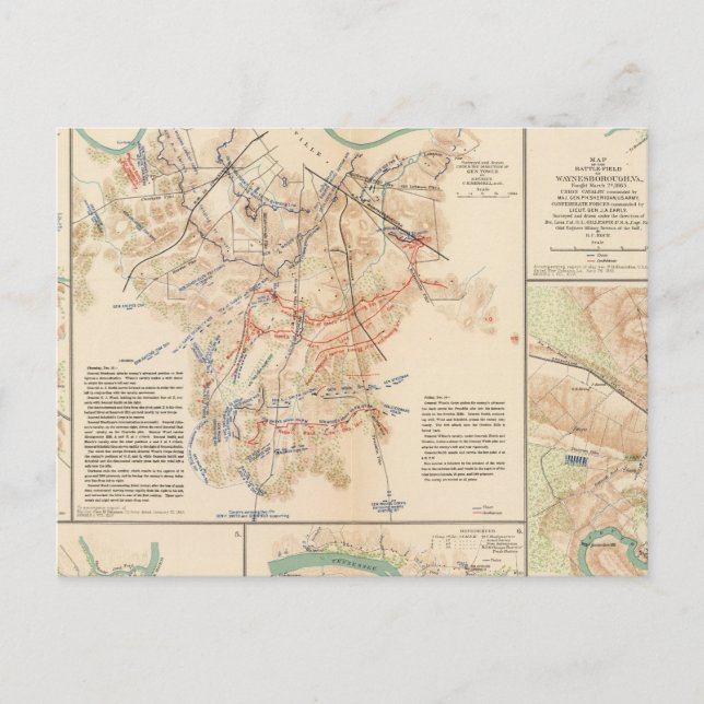 Postal Campos de batalla de Nashville, Tenn (Anverso)