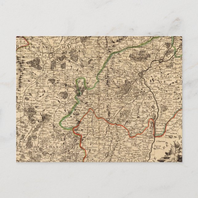 Postal Campos de batalla y carreteras de Francia (Anverso)