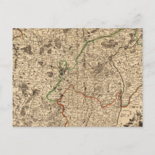 Postal Campos de batalla y carreteras de Francia