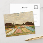 Postal Campos de bombilla | Postcard de Vincent Van Gogh<br><div class="desc">Bulb Fields (1883) o Flores Camas en Holanda, por el artista holandés post-impresionista Vincent Van Gogh. El arte original es un aceite sobre lienzo. Se trata de una de las primeras pinturas de Van Gogh que representan una vista panorámica de los tulipanes en flor. Utilice las herramientas de diseño para...</div>