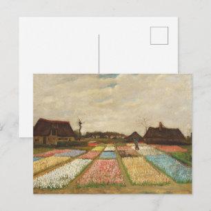 Postal Campos de bulbos de pintura al óleo de Vincent Van