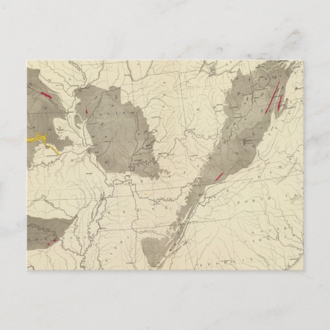 Postal Campos de carbón de Estados Unidos (Anverso)