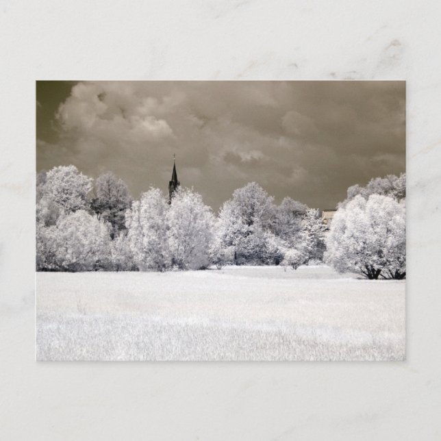 Postal Campos de fotografía infrarroja (Anverso)