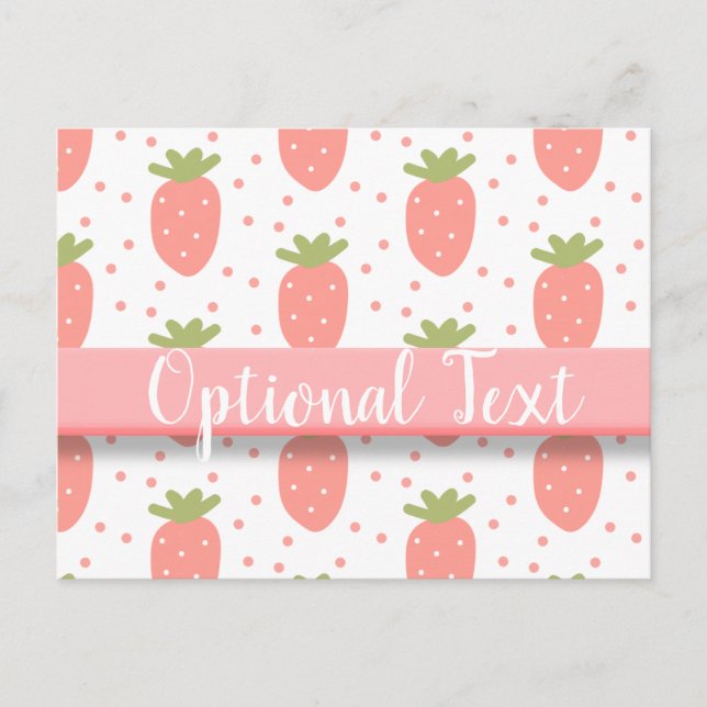 Postal Campos de fresas (Anverso)