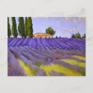 Postal Campos de Lavanda de Flores