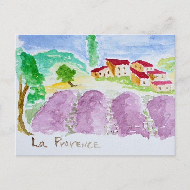Postal Campos de Lavender Abbaye de Senanque | Provenza (Anverso)