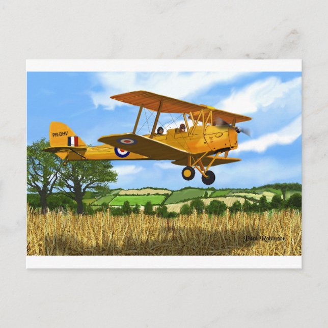 POSTAL CAMPOS DE TIGERMOTH (Anverso)
