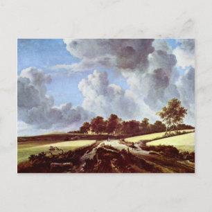 Postal Campos De Trigo De Ruisdael Jacob Isaaksz. Van