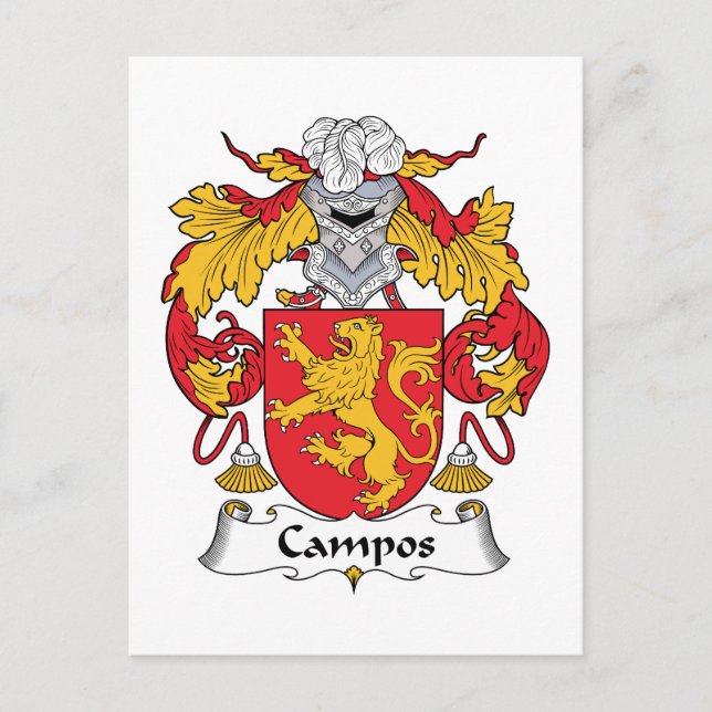 Postal Campos Family Crest (Anverso)