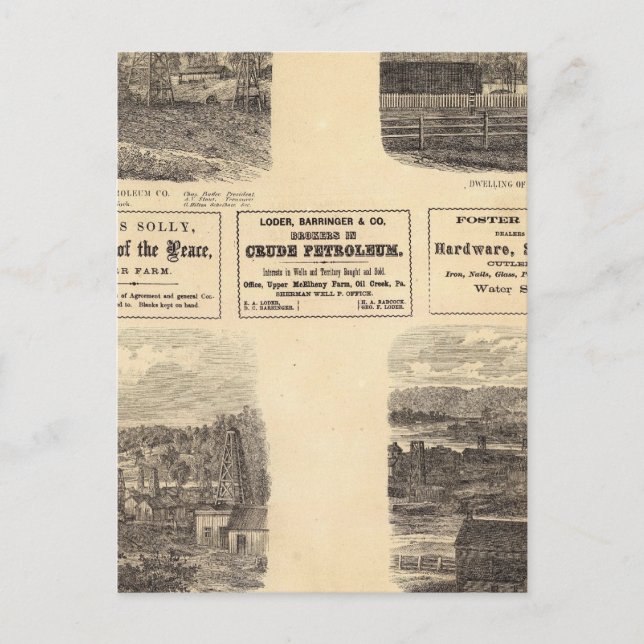 Postal Campos petrolíferos, residencia (Anverso)