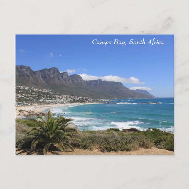Postal Camps Bay Beach, Sudáfrica (Anverso)
