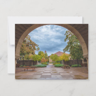 Postal Campus de la Universidad de Stanford en otoño