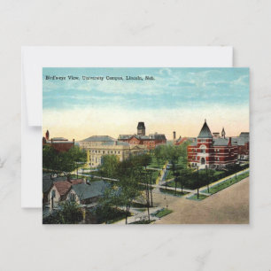 Postal Campus de la Universidad Lincoln NE, Vintage de lo