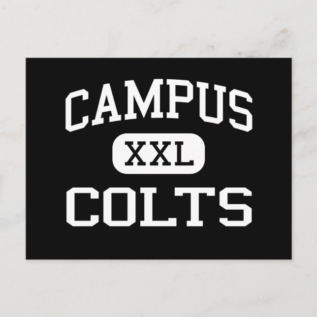 Postal Campus - Potros - Escuela Secundaria - Wichita Kan (Anverso)