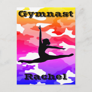 Postal Camuflaje Arcoíris Gimnasta