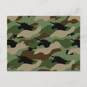 Postal Camuflaje de Unicornio