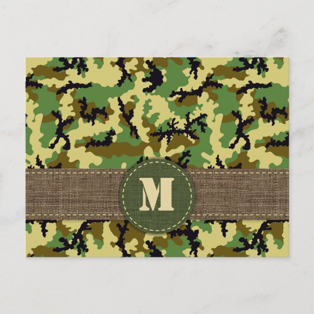 Postal Camuflaje de Woodland (Anverso)