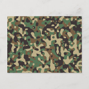 Postal Camuflaje de Woodland