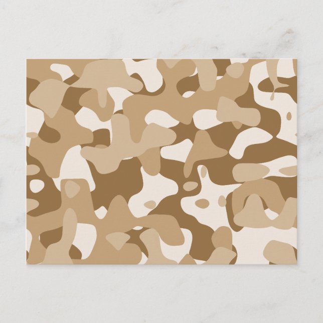Postal Camuflaje del desierto (Anverso)