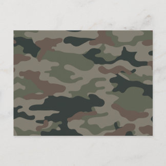 Postal Camuflaje del ejército en el ejército verde y marr