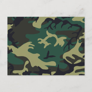 Postal Camuflaje militar