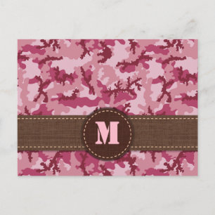 Postal Camuflaje rosa