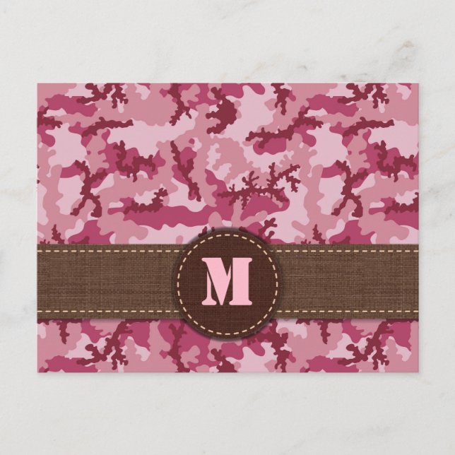 Postal Camuflaje rosa (Anverso)