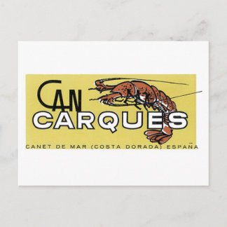 Postal Can Carques Canet de Mar Costa Dorada Espana