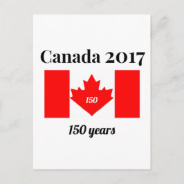 Postal Canadá 150 en 2017 Bandera del Corazón